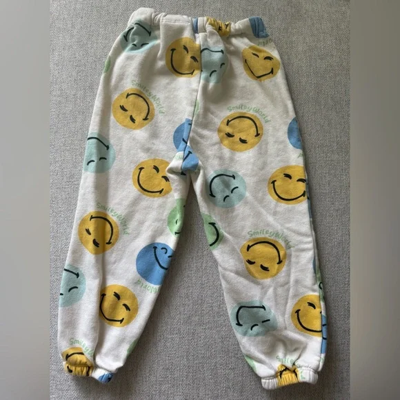 H&M Toddler Boy Smiley World Sweatshirt Set Cream and Multicolor 3T - Picture 7 of 7